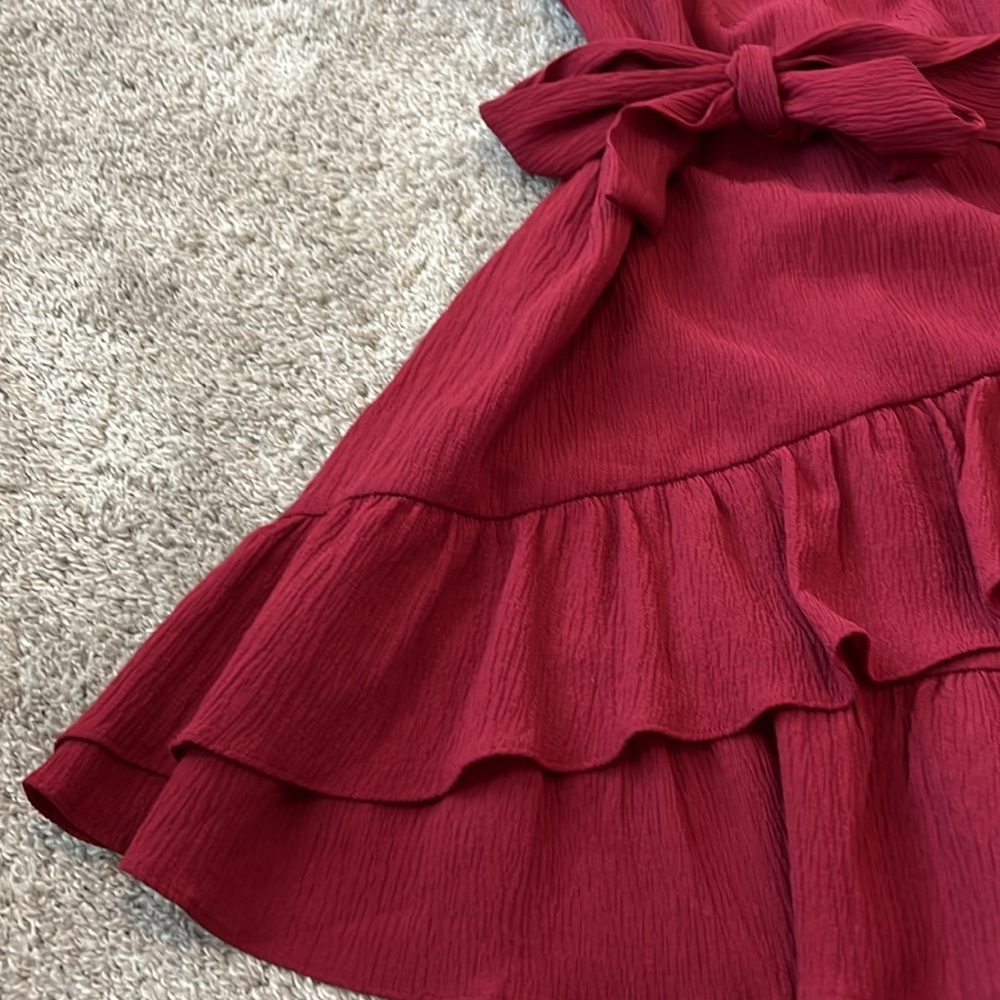 Banana Republic Red Ruffle Dress - Picture 5 of 16